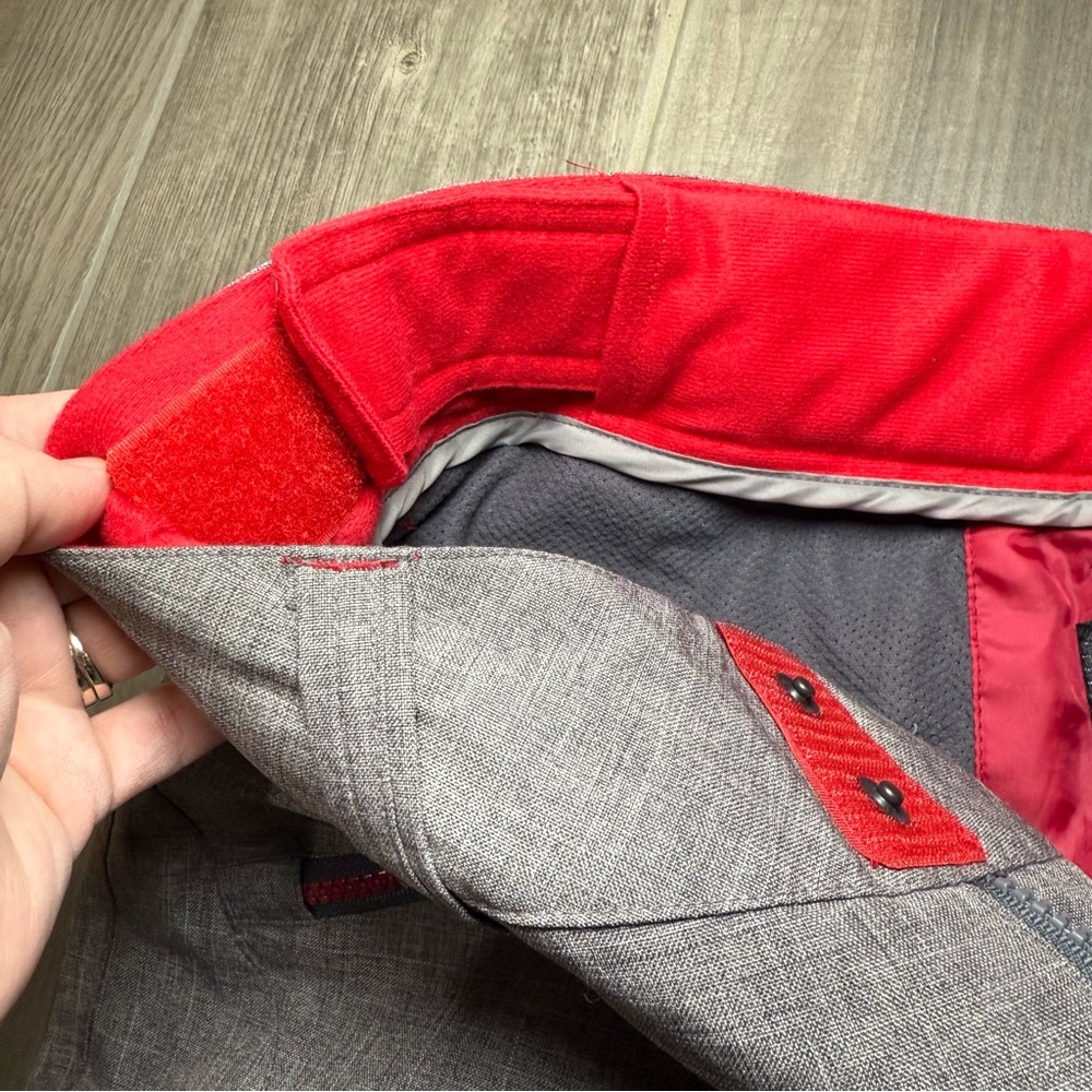 Empyre Men’s Medium Snowboard Ski Pants Red and Gray Lined 10K Waterproof - Picture 4 of 12